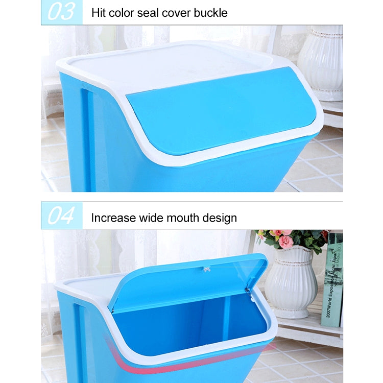 Household Plastic Thickened Enlarged Snap Cap Storage Box Case Container (Red)