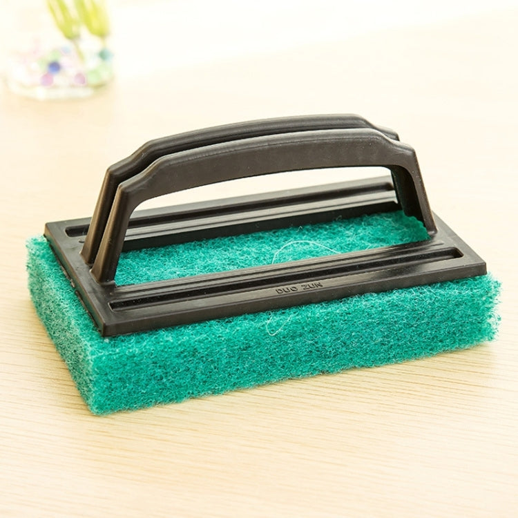 2 PCS Bathroom Bathtub Brush CeramicTile Brush Kitchen Strong Decontamination Brush Home Furnishing Creative Sponge Cleaning Brush with Handle,Random Color Delivery