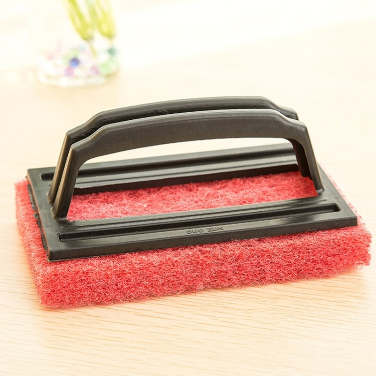 2 PCS Bathroom Bathtub Brush CeramicTile Brush Kitchen Strong Decontamination Brush Home Furnishing Creative Sponge Cleaning Brush with Handle,Random Color Delivery