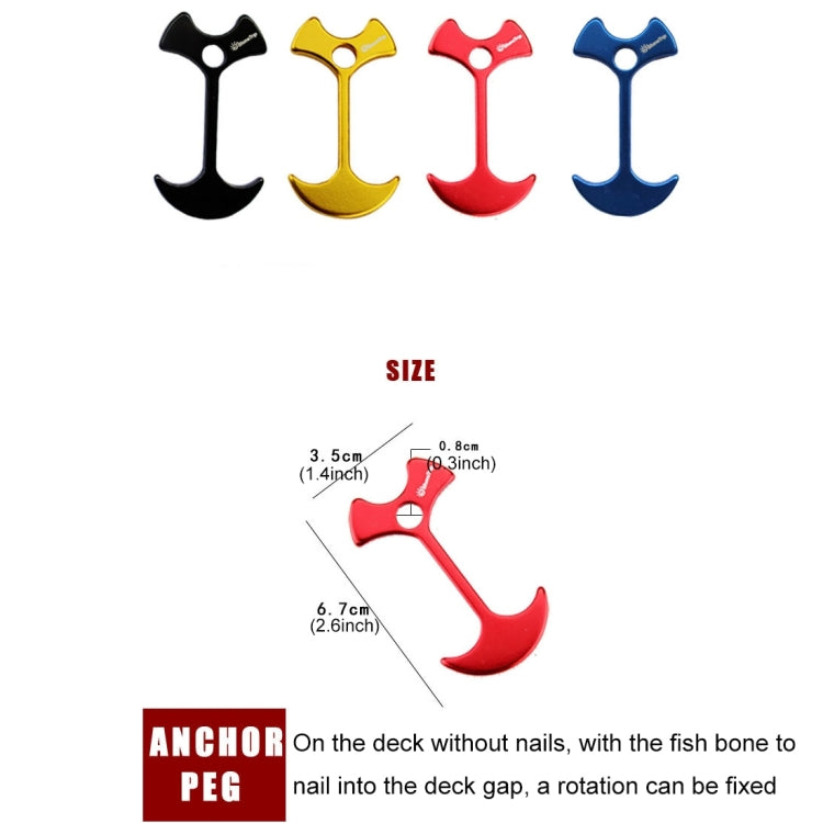 Plank Deck Camping Fish Bone Nail, Aluminium Tenks Wind Rope Anchor Chain Nail