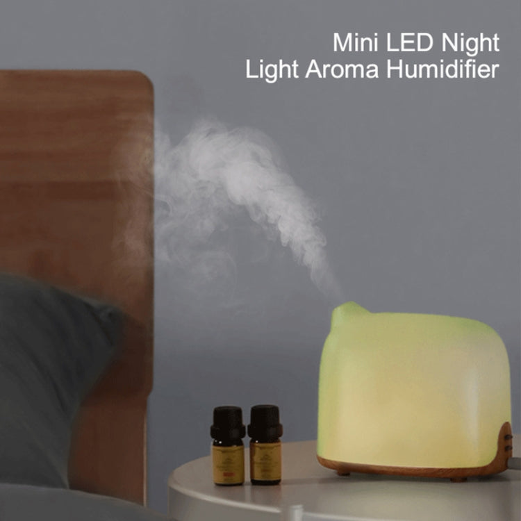 GX-02K Intelligent WIFI Wood-grain Air Humidifier Aromatherapy Essential Oil Diffuser Automatic Alcohol Sprayer, Light Wood Grain,