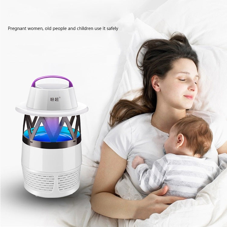 5W 6 LEDs USB Powered No Radiation Mute Photocatalyst 7-blade Fan Mosquito Killer Lamp