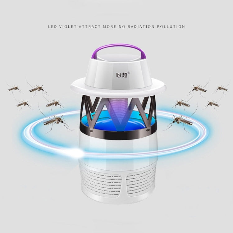 5W 6 LEDs USB Powered No Radiation Mute Photocatalyst 7-blade Fan Mosquito Killer Lamp