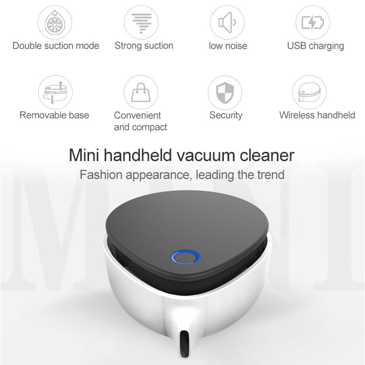 7W 5V USB Charging Water Drop Shape Handheld Portable Mini Wireless Vacuum Cleaner with Magnetic Base