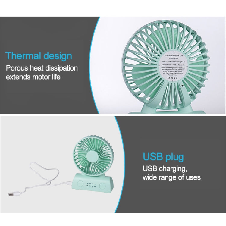 OCUBE D402 4W USB Charging Portable Mobile Fan,  with 4 Speed Control