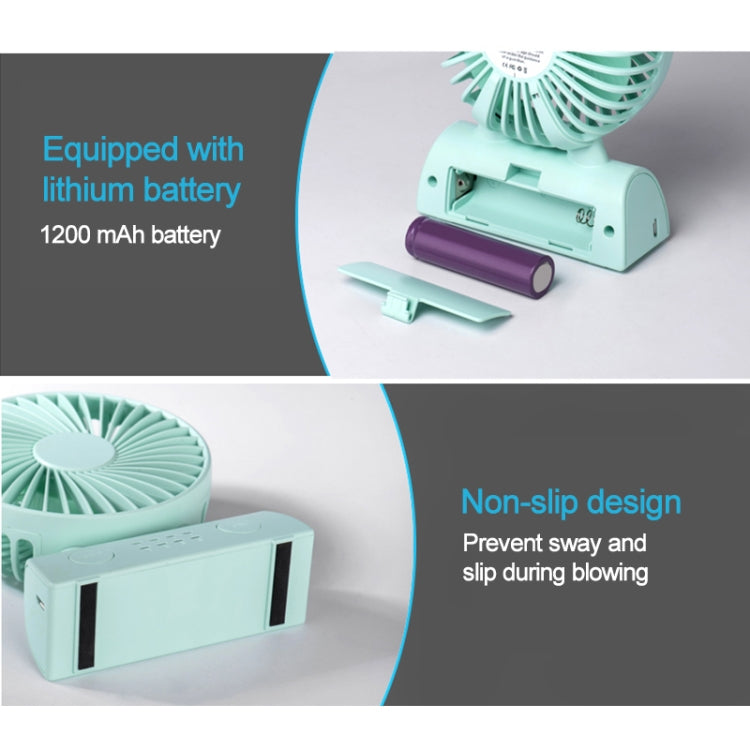 OCUBE D402 4W USB Charging Portable Mobile Fan,  with 4 Speed Control