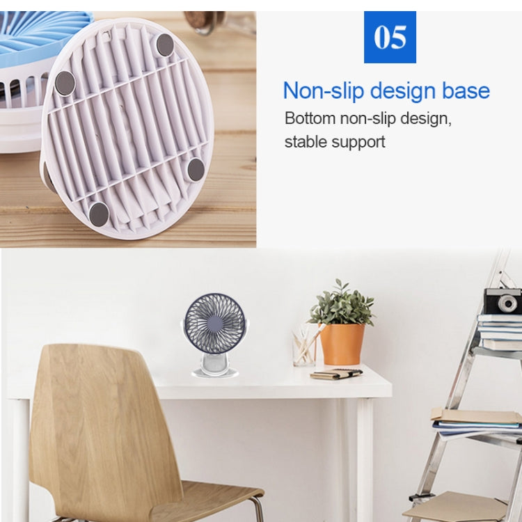 OCUBE D601 4W USB Charging Portable Desktop Fan Clip Fan,  with 3 Speed Control