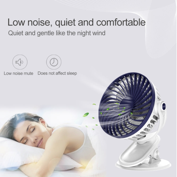 OCUBE D601 4W USB Charging Portable Desktop Fan Clip Fan,  with 3 Speed Control