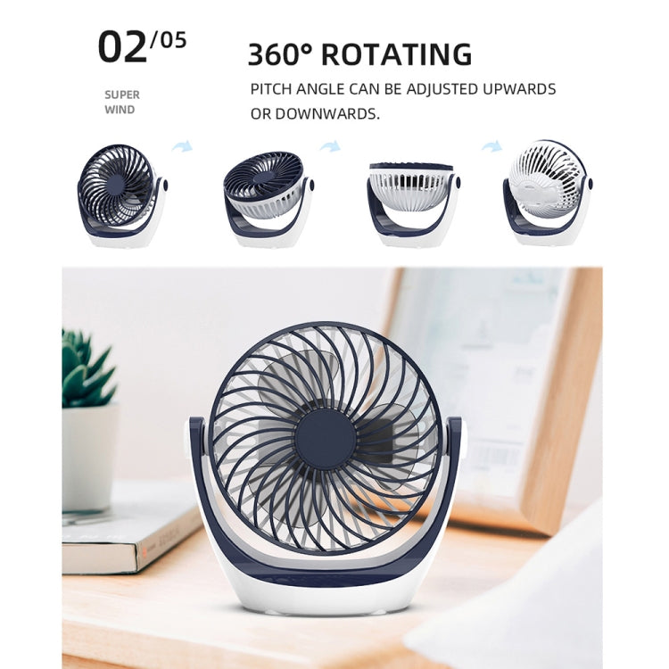 OCUBE D602 4W USB Charging Portable Desktop Fan,  with 3 Speed Control