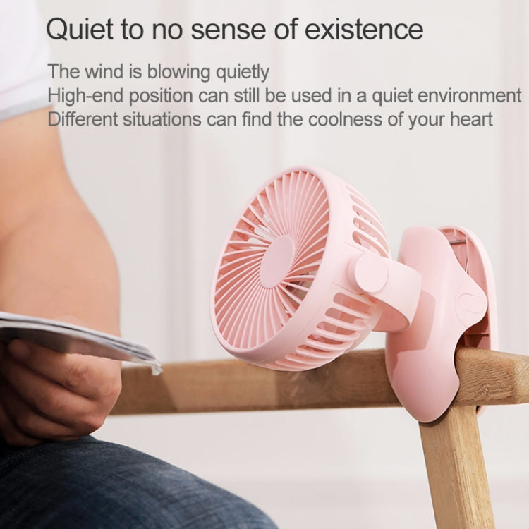 OCUBE D603 4W USB Charging Portable Desktop Fan Clip Fan,  with 4 Speed Control (Sapphire Blue)