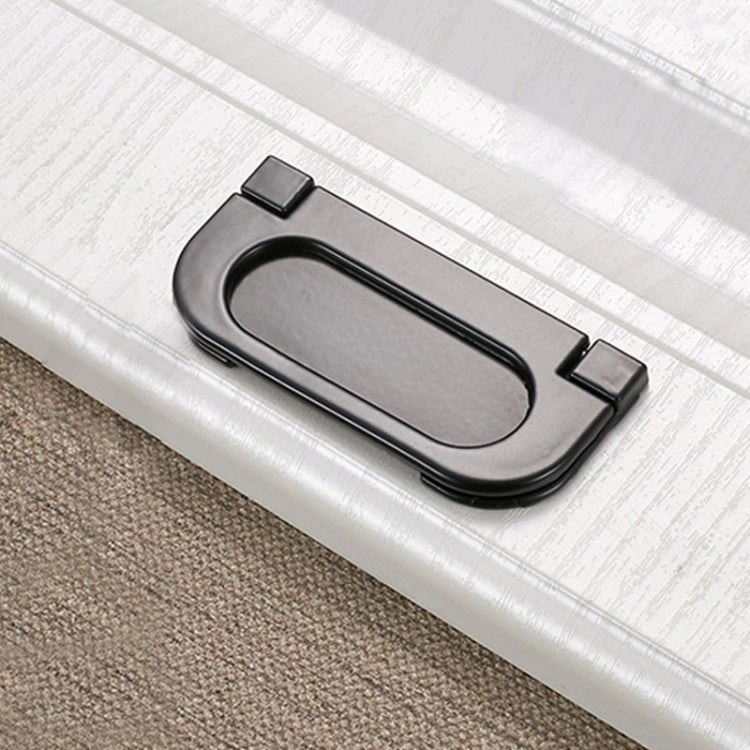 10 PCS 1052C-64 Simple Cabinet Door Handle Drawer Wardrobe Handle (Black)