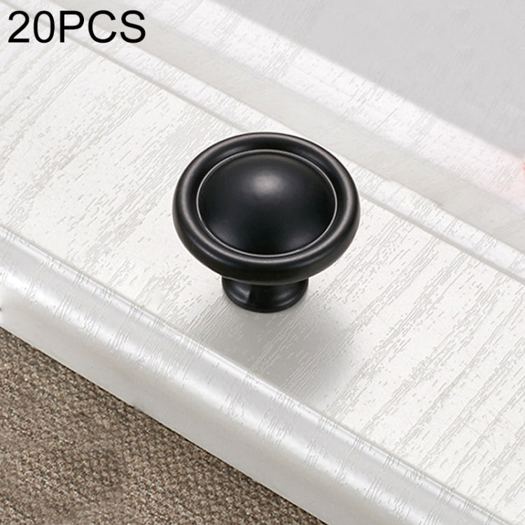 20 PCS 4121C Simple Cabinet Door Handle Drawer Wardrobe Handle (Black)