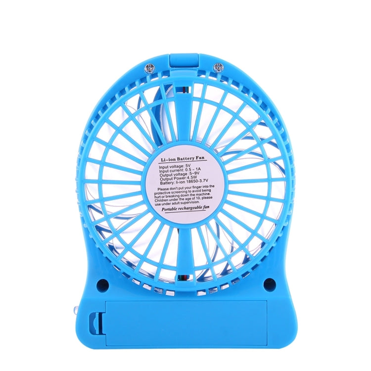 Multi-function Portable Rechargeable Low Noise Mini USB Fan with LED Light & 3 Level Adjustable Wind Speed
