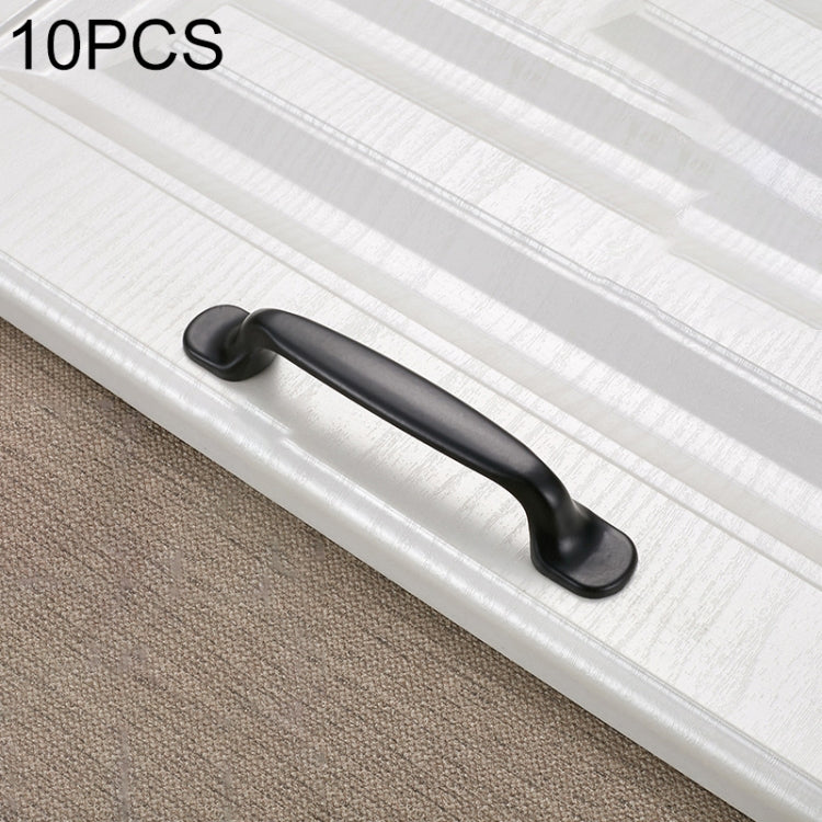 10 PCS 6226C-96 Simple Cabinet Door Handle Drawer Wardrobe Handle (Black)
