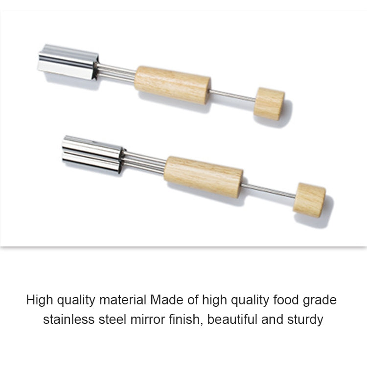 2 PCS Stainless Steel Baking Biscuit Mould Fruit and Vegetable Cutting Molds Tools (Flower Shape)