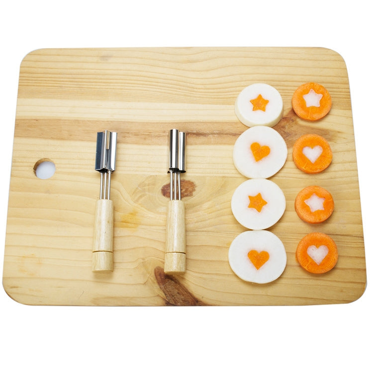 2 PCS Stainless Steel Baking Biscuit Mould Fruit and Vegetable Cutting Molds Tools (Flower Shape)