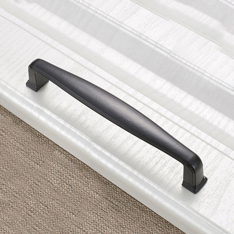 10 PCS 6227C-128 Simple Cabinet Door Handle Drawer Wardrobe Handle(Black)