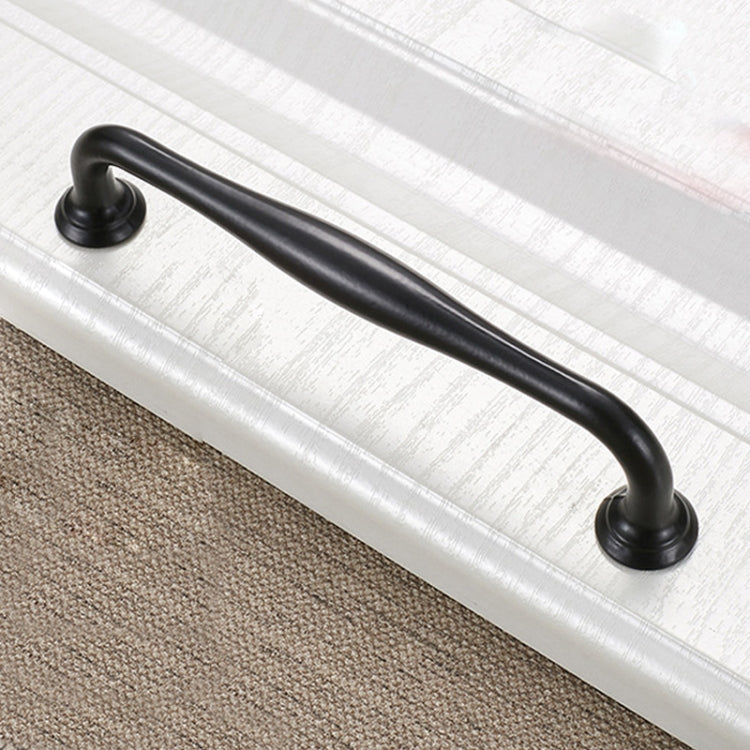 10 PCS 6291C-128 Simple Cabinet Door Handle Drawer Wardrobe Handle (Black)