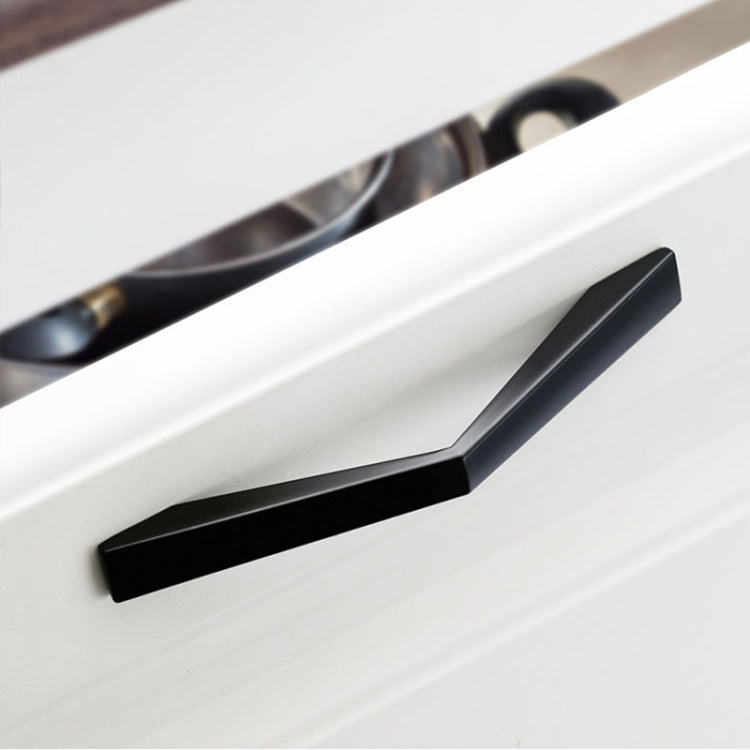 20 PCS 6555C-96 Simple Cabinet Door Handle Drawer Wardrobe Handle (Black)