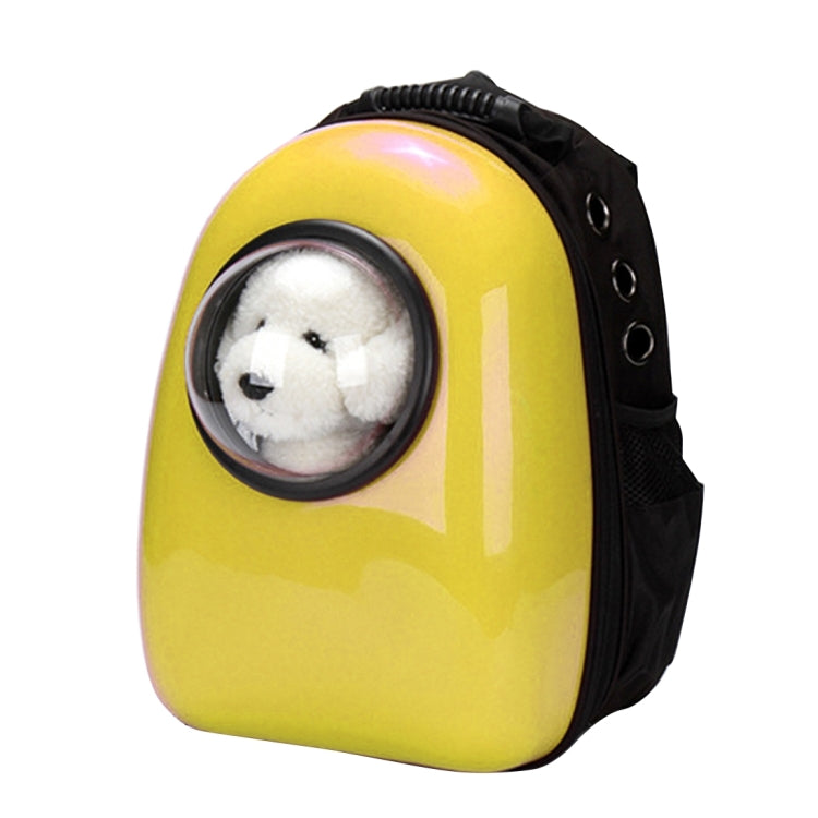 Space Capsule Carrier Breathable Pet Backpack Travel Portable Pet Bag for Cat / Dog and other Pets, Size:32*29*42cm(Yellow)
