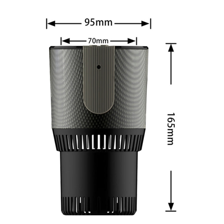 Portable Intelligent Cooling and Heating Cup Holder (Black)