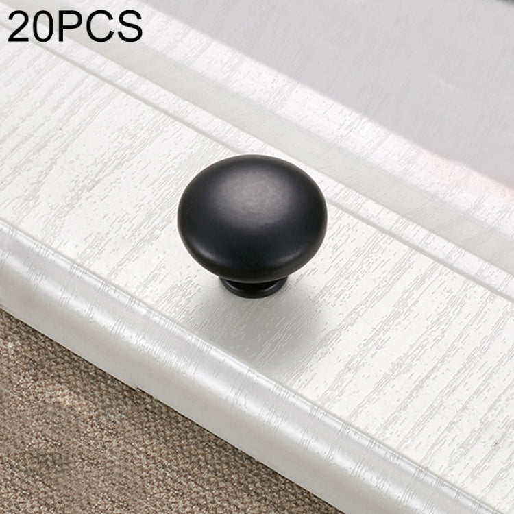 20 PCS 4203C Simple Cabinet Door Handle Drawer Wardrobe Zinc Alloy Handle (Black)