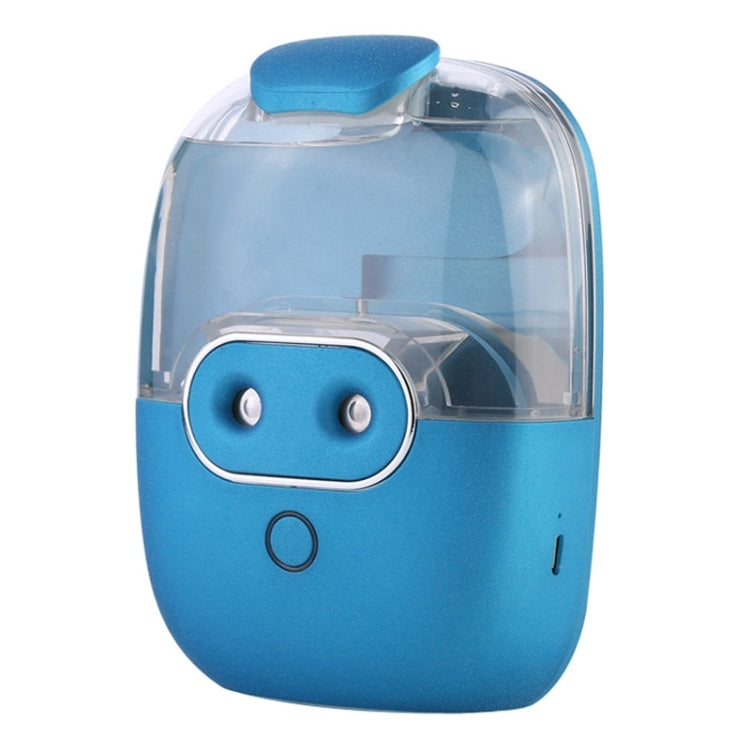 ZW-728H Pig Shape 60ML Nanometer Water Replenishing Device Double-head Sprayer Air Humidifier for Home & Office(Blue)