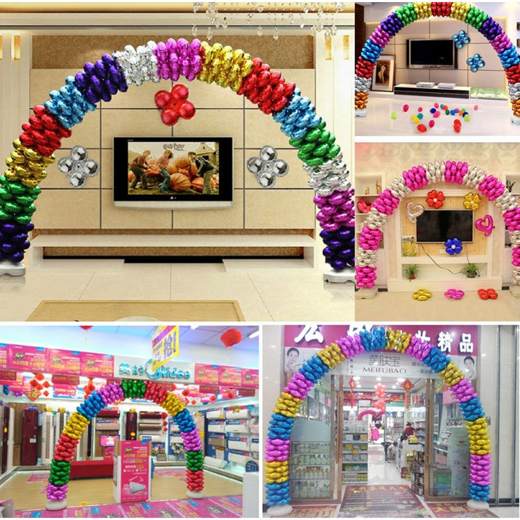 10 PCS Four-leaf Clovers Aluminium Coating Balloon Arch Birthday Wedding Celebration Ornament Balloons, Random Color Delivery