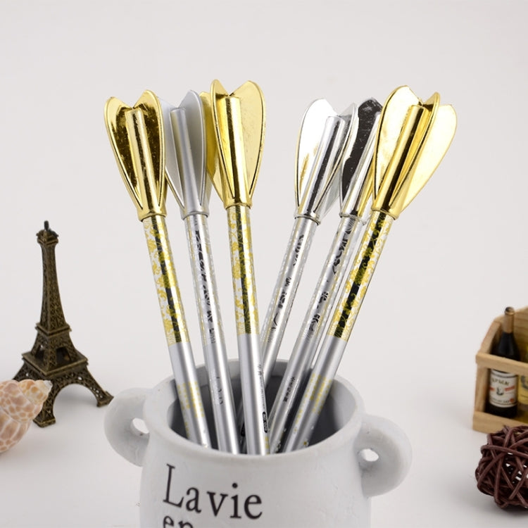 10 PCS Creative Darts Arrow Pens Black 0.5mm Gel Pen Signing Pen School Office Supplies Stationery,Random Color Delivery