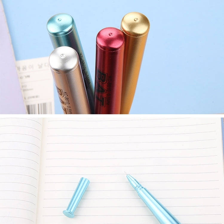 5 PCS Japanese Style Creative Stationery Mini Baseball Shape Black Gel Pen Signing Pen Stationery Office Supplies,Random Color Delivery