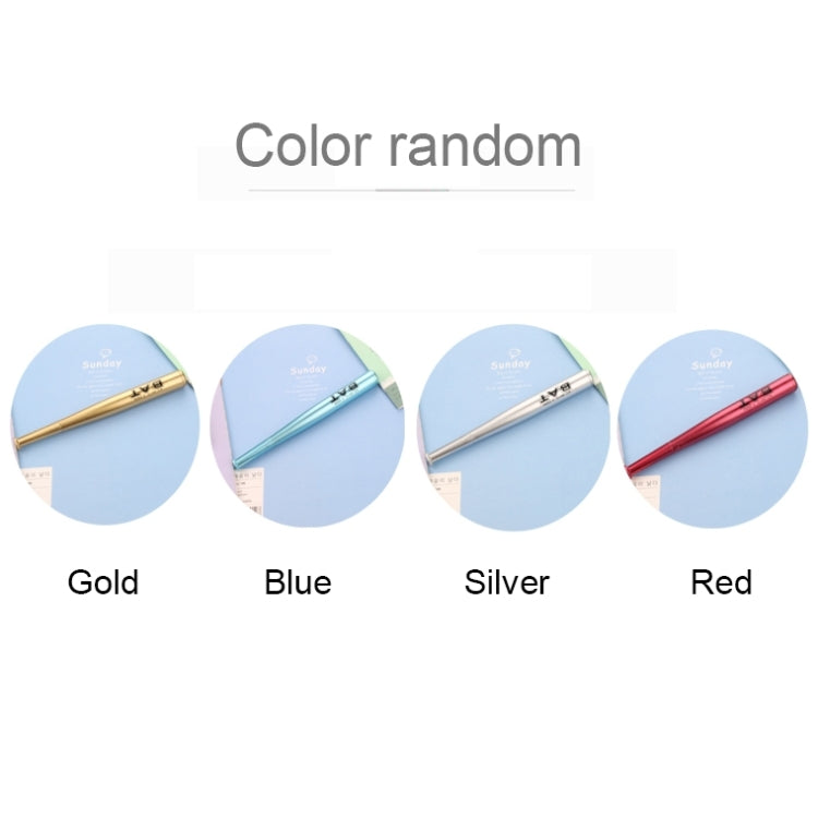 5 PCS Japanese Style Creative Stationery Mini Baseball Shape Black Gel Pen Signing Pen Stationery Office Supplies,Random Color Delivery