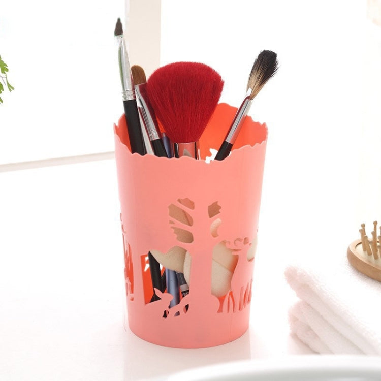 Creative Life Forest Fawn Hollow Pattern Plastic Desktop Ornament Storage Bucket