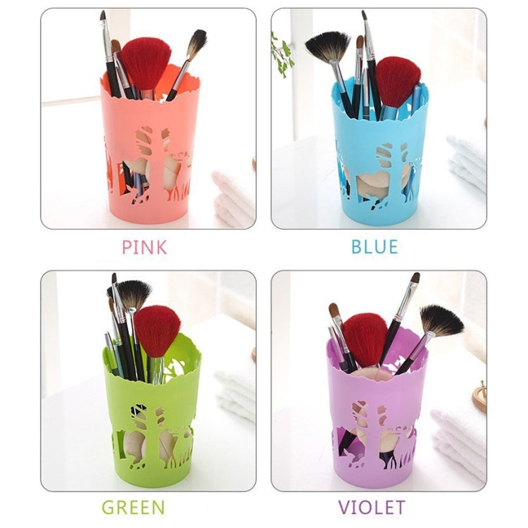 Creative Life Forest Fawn Hollow Pattern Plastic Desktop Ornament Storage Bucket