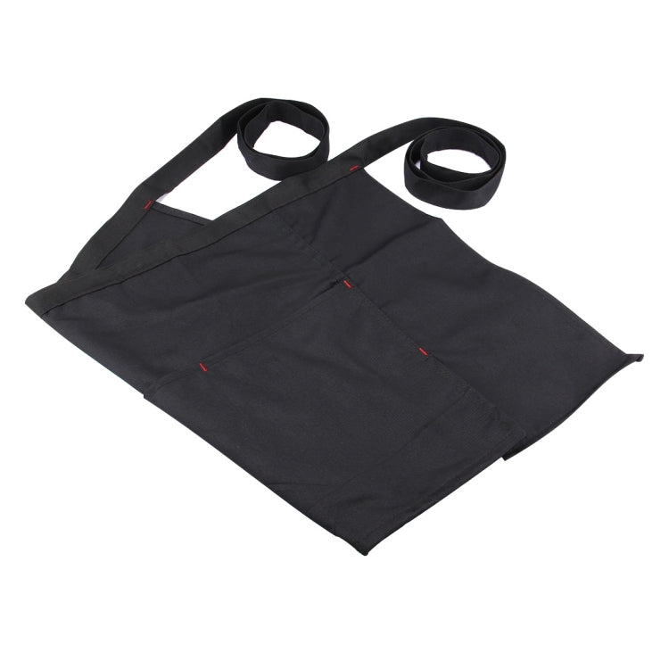 Simple Style Unisex Chef Waiter Barista Half Apron(Black)
