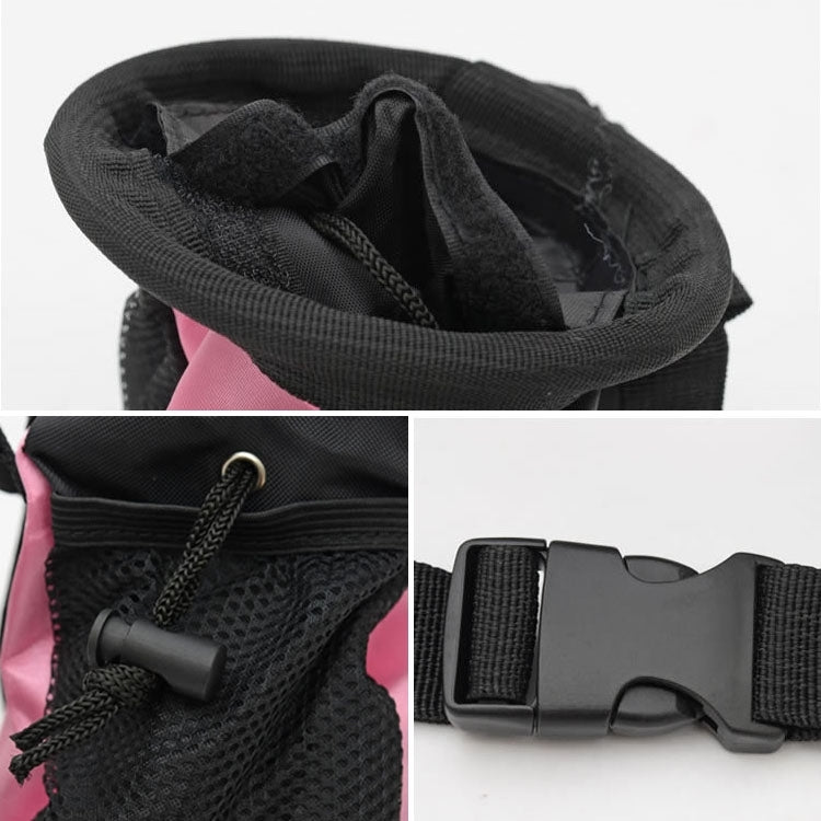 Dog Pet Training Food Treat Pouch Bag Dispenser Snack Reward Waist Bag(Blue)