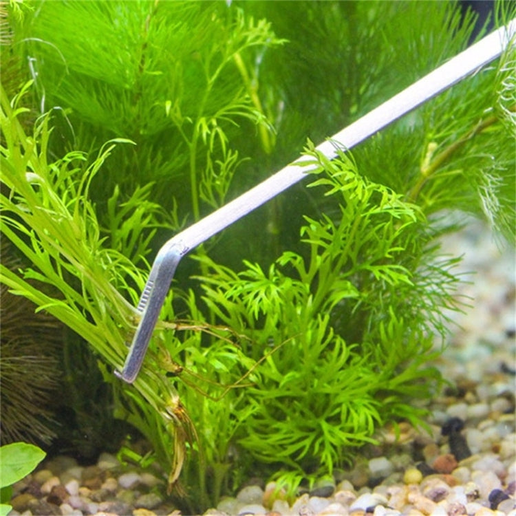5 PCS Stainless Steel Scissors, Tweezers, Clip and Flattening Tools, Tree Plant Grass Aquarium Fish Tank Landscape Trim Tools, Size: S