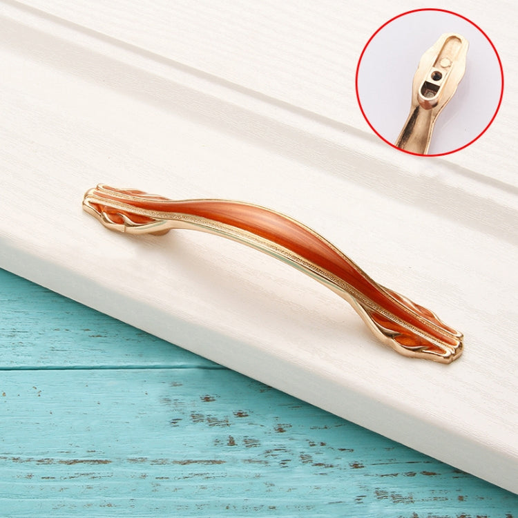 5 PCS 6521-96 Luxury Amber Cabinet Handle