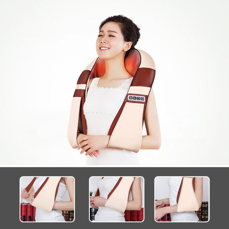 24W An Upgraded Version Electrical Back Neck Shoulder Body Massager for Car / Home, AC 100-240V, US Plug