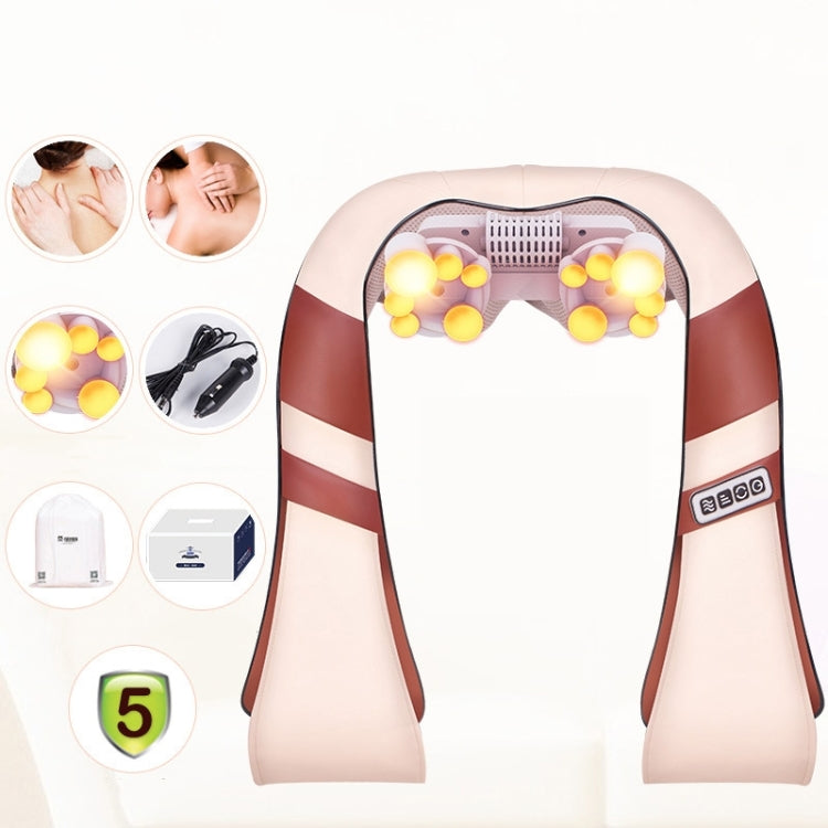 24W An Upgraded Version Electrical Back Neck Shoulder Body Massager for Car / Home, AC 100-240V, US Plug