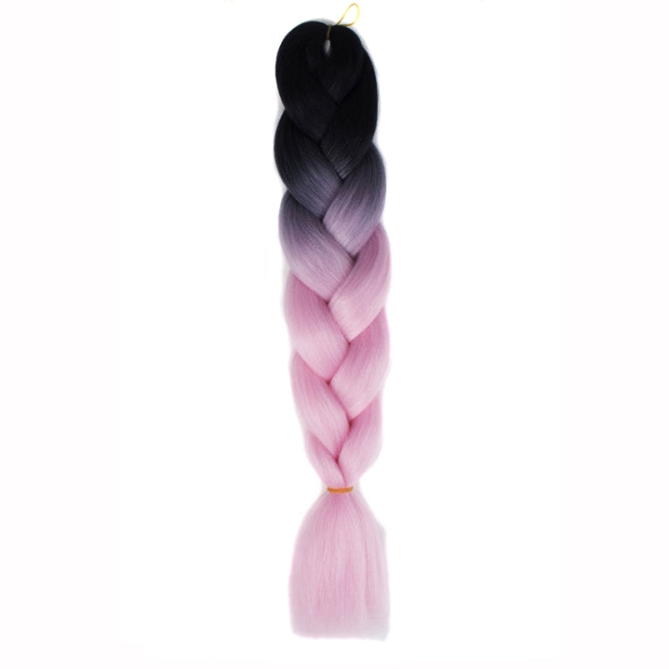 Fashion Color Gradient Individual Braid Wigs Chemical Fiber Big Braids, Length: 60cm