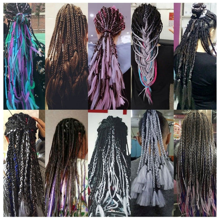 Fashion Color Gradient Individual Braid Wigs Chemical Fiber Big Braids, Length: 60cm