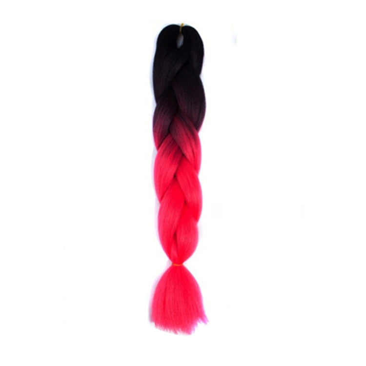 Fashion Color Gradient Individual Braid Wigs Chemical Fiber Big Braids, Length: 60cm
