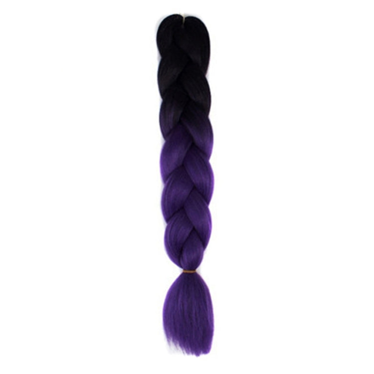 Fashion Color Gradient Individual Braid Wigs Chemical Fiber Big Braids, Length: 60cm