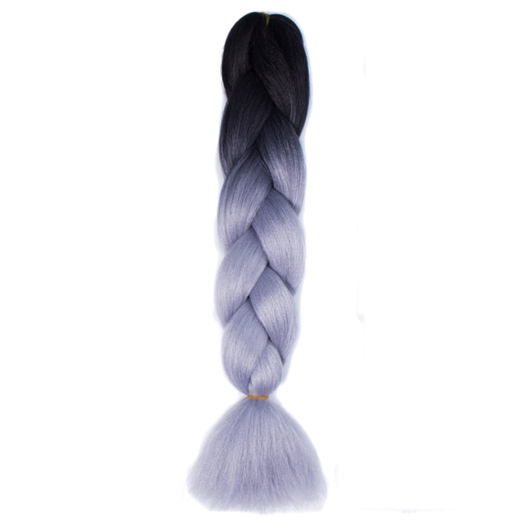 Fashion Color Gradient Individual Braid Wigs Chemical Fiber Big Braids, Length: 60cm