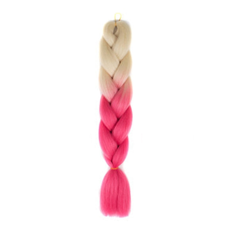 Fashion Color Gradient Individual Braid Wigs Chemical Fiber Big Braids, Length: 60cm