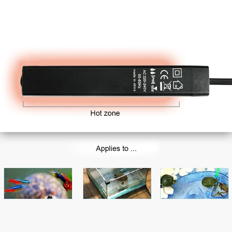 15W Mini Constant Temperature Fish Tank Aquarium Heater Rod, AC 220V, US Plug