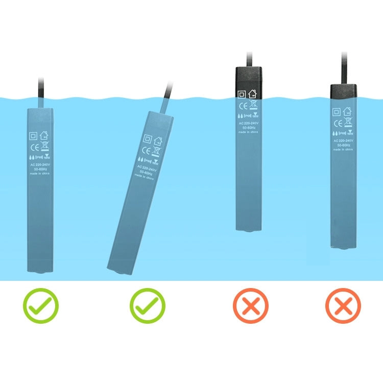 25W Mini Constant Temperature Fish Tank Aquarium Heater Rod, AC 220V, US Plug