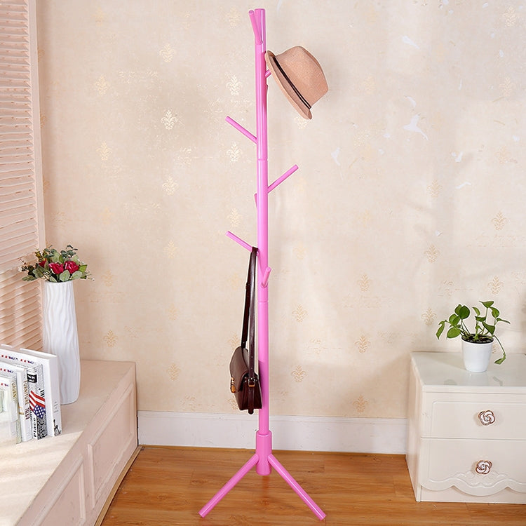 Creative Tree-shaped Solid Wood Floor Hatstand Clothes Hanging Rack,Size: 176x48x48cm