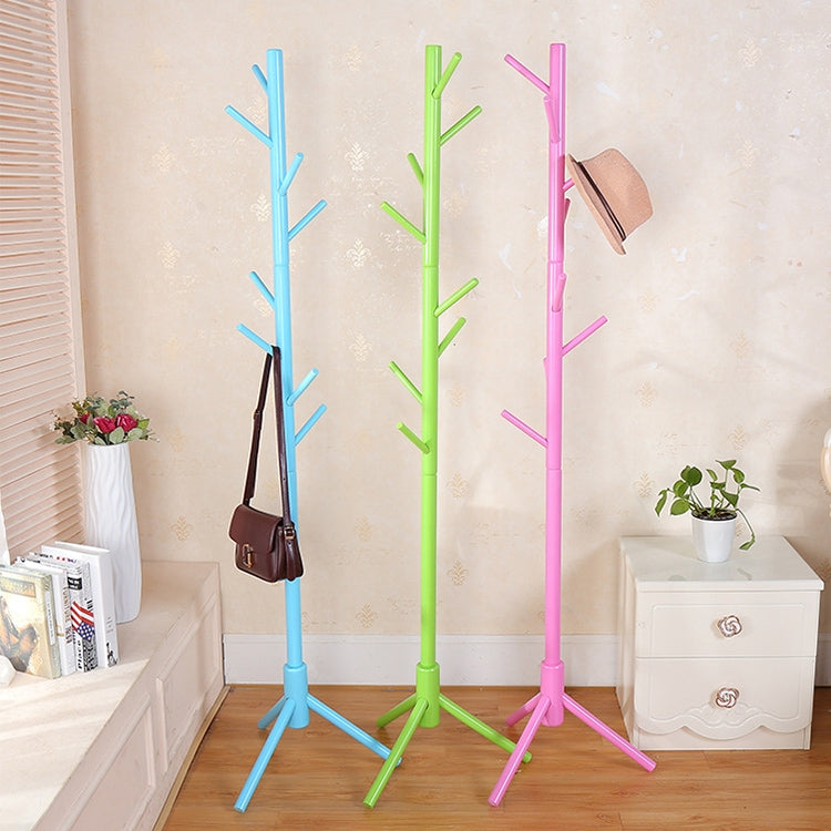Creative Tree-shaped Solid Wood Floor Hatstand Clothes Hanging Rack,Size: 176x48x48cm