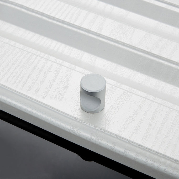 20 PCS 2102 Space Aluminum Light Single Hole Arc Cabinet Handle (Matte)
